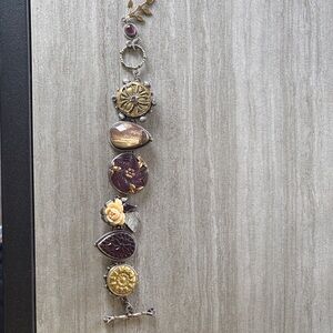 Elegant Multi-Color Charm Bracelet